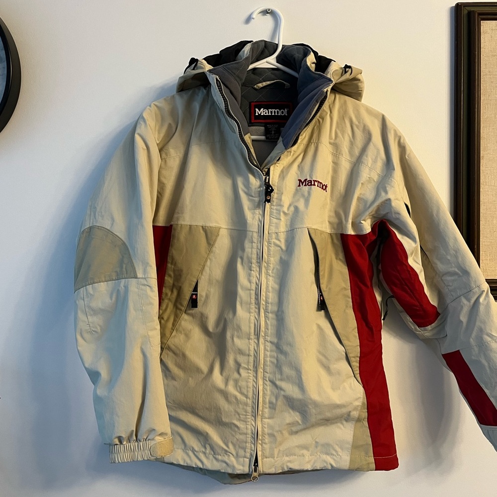 MARMOT Cream & Red Ski/Snowboard Outlast Jacket - ❗SOLD❗